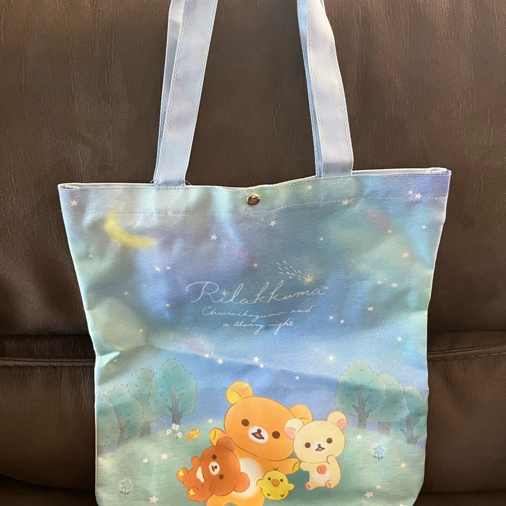 Rilakkuma Blue Tote Bag